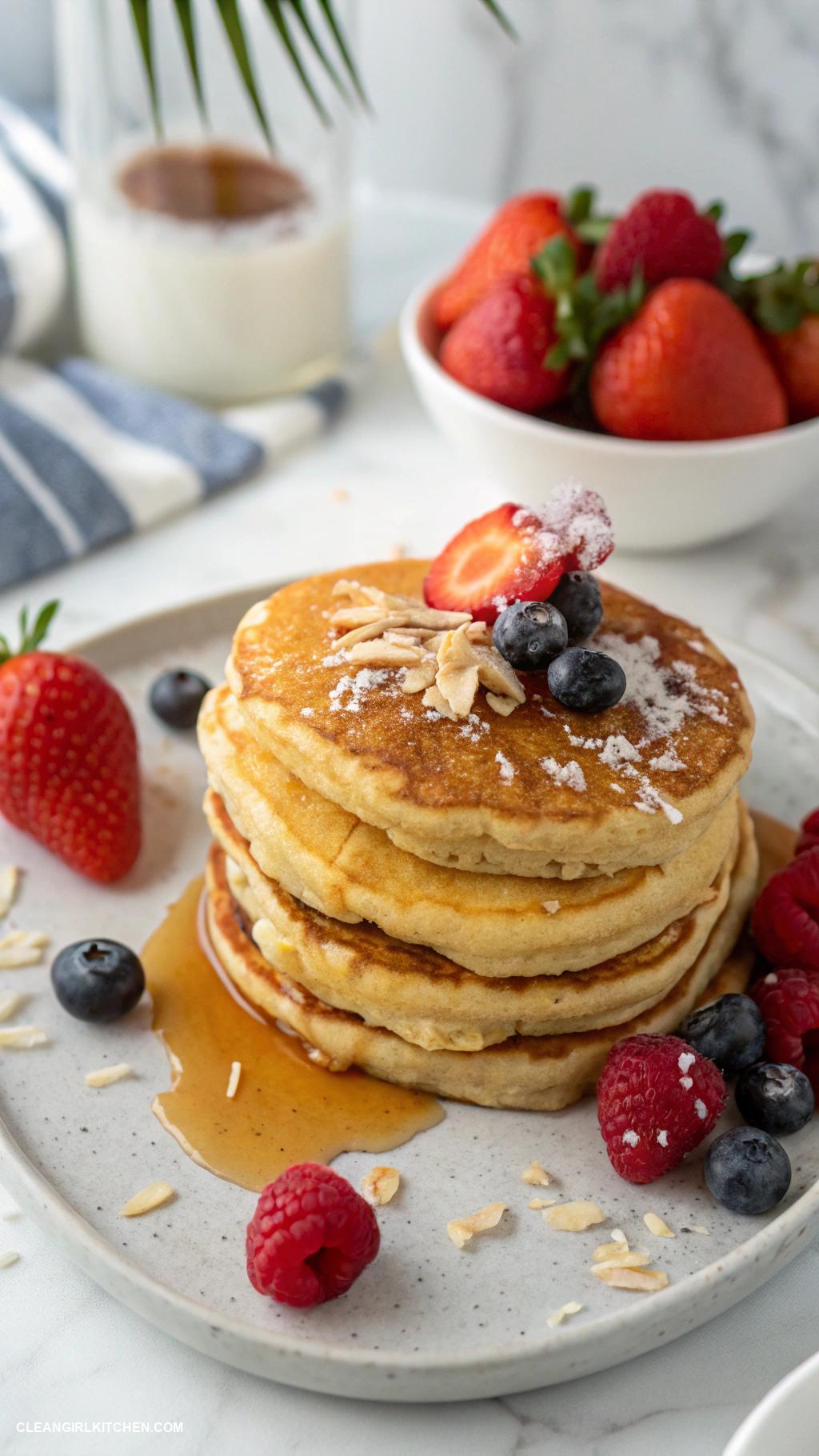 healthy baking recipes Coconut Flour Pancakes