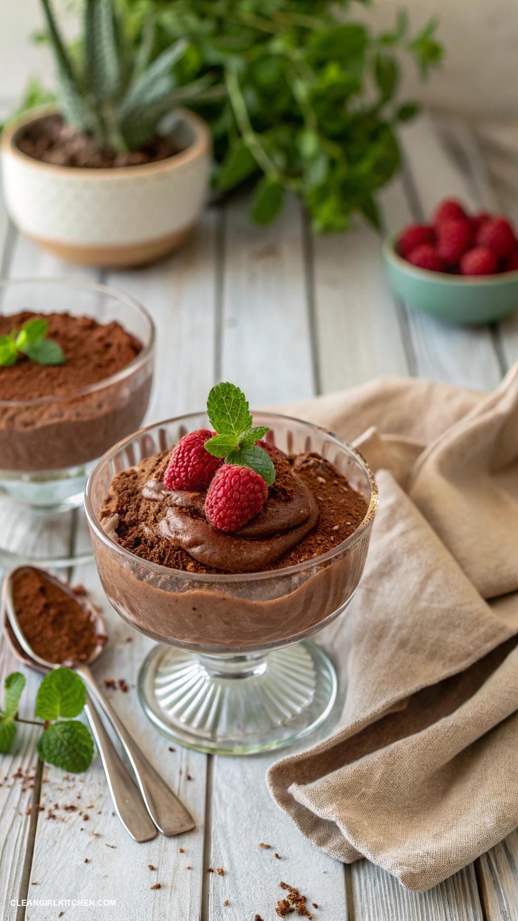 healthy dessert recipes Avocado Chocolate Mousse