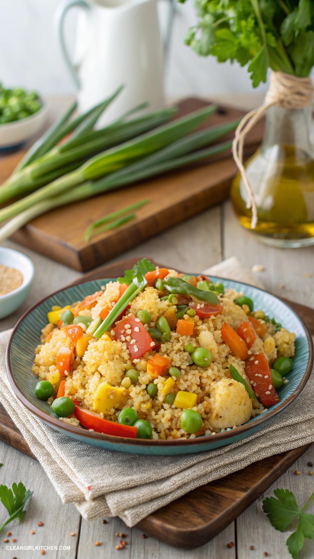healthy dinner recipes Cauliflower Fried Rice