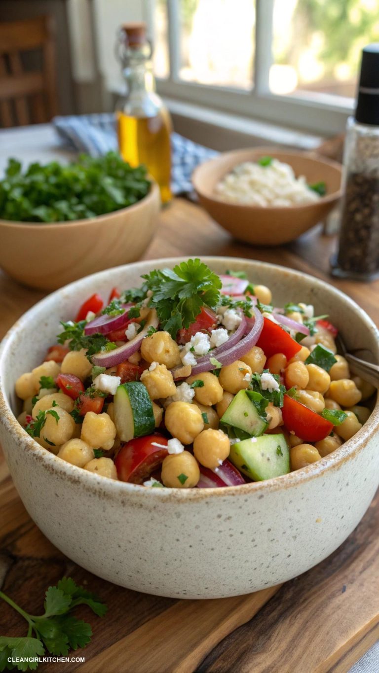 healthy dinner recipes Mediterranean Chickpea Salad