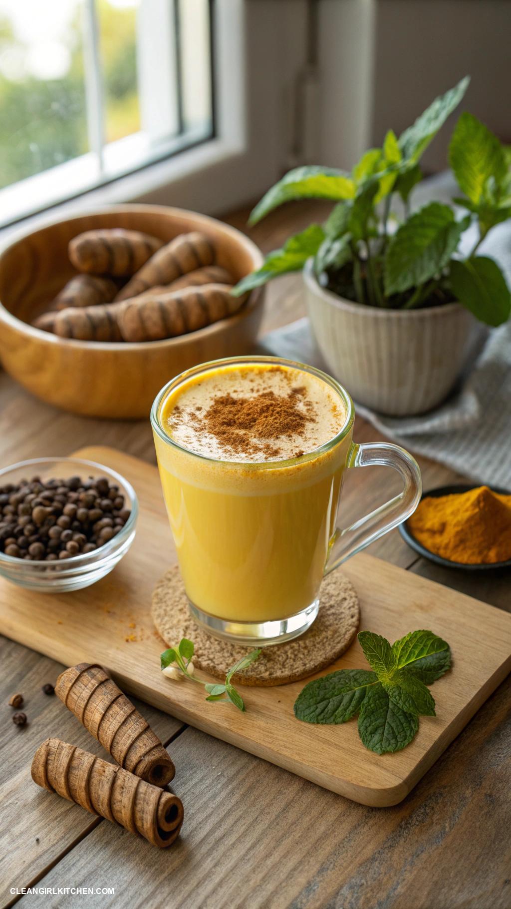 healthy drinks Turmeric Latte