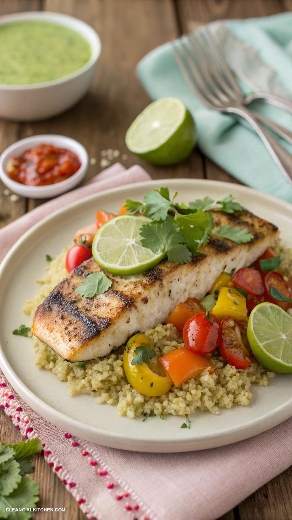 healthy fish recipes Cilantro Lime Mahi Mahi
