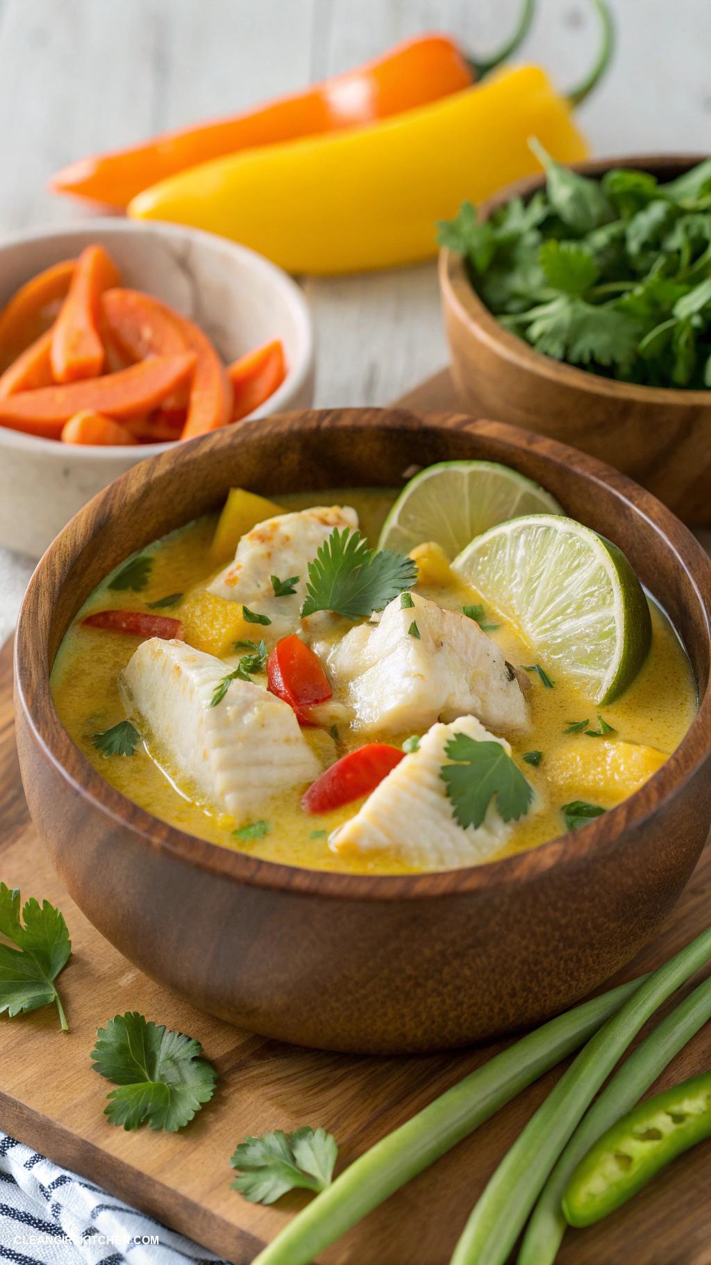 healthy fish recipes Coconut Curry Fish Stew