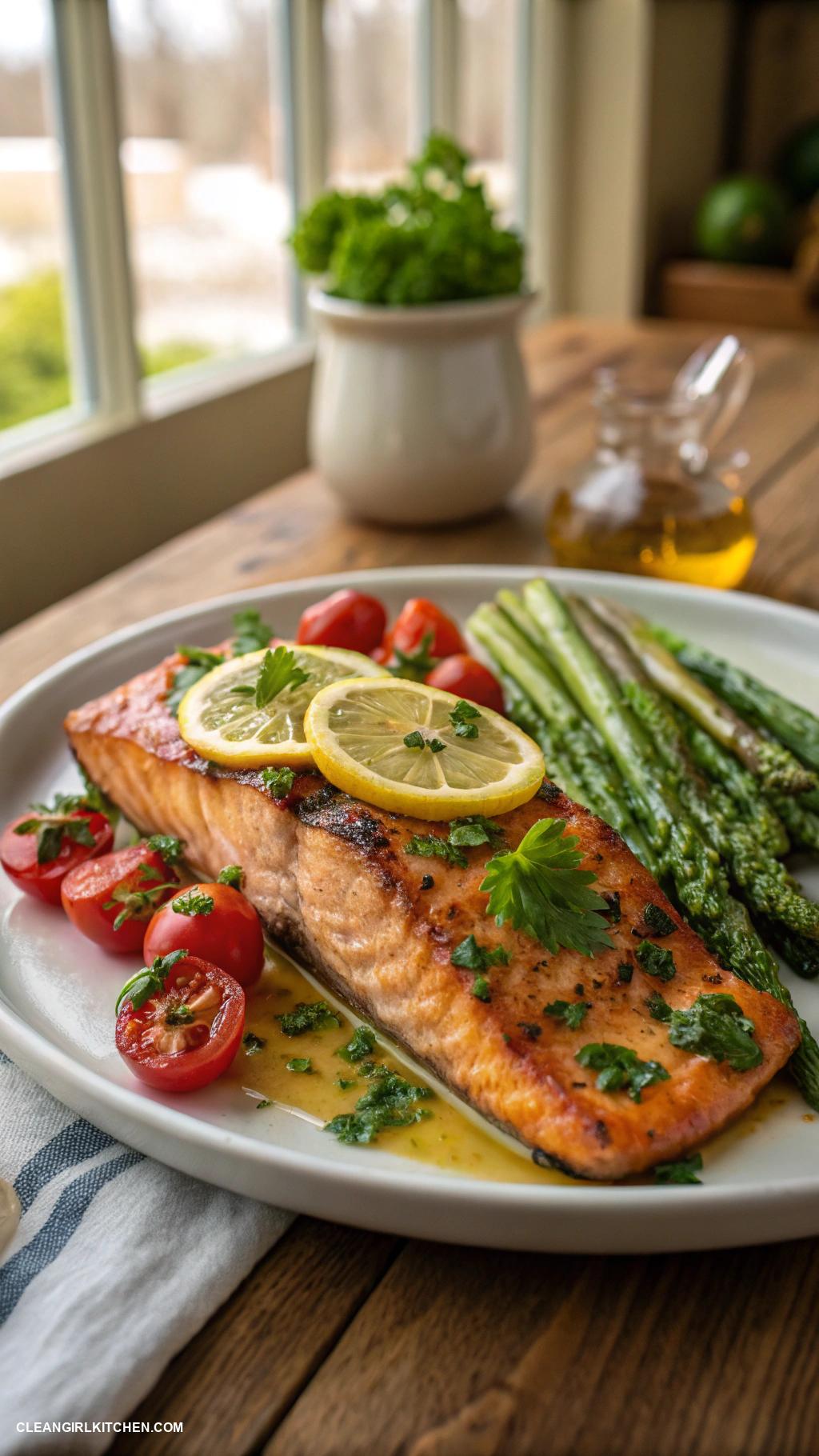 healthy fish recipes Grilled Lemon Herb Salmon