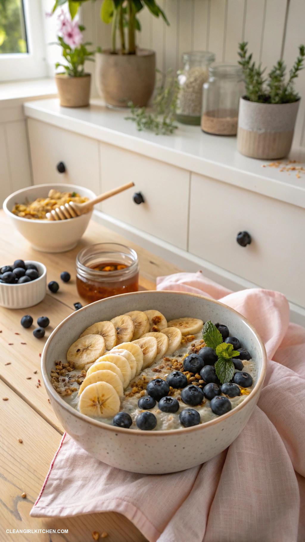 healthy foods Overnight oats with chia seeds