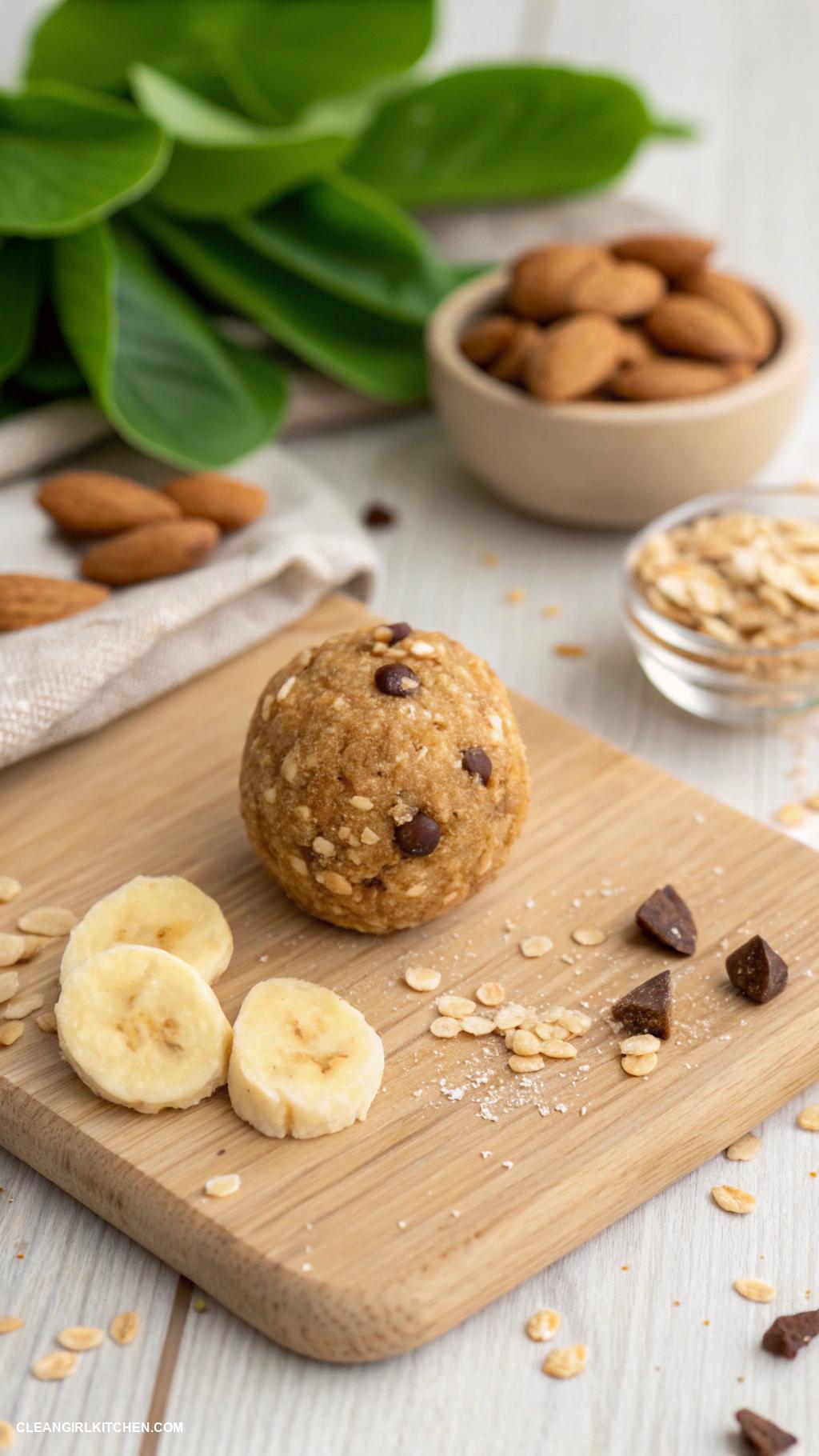 healthy fruit recipes Banana Almond Butter Energy Bites