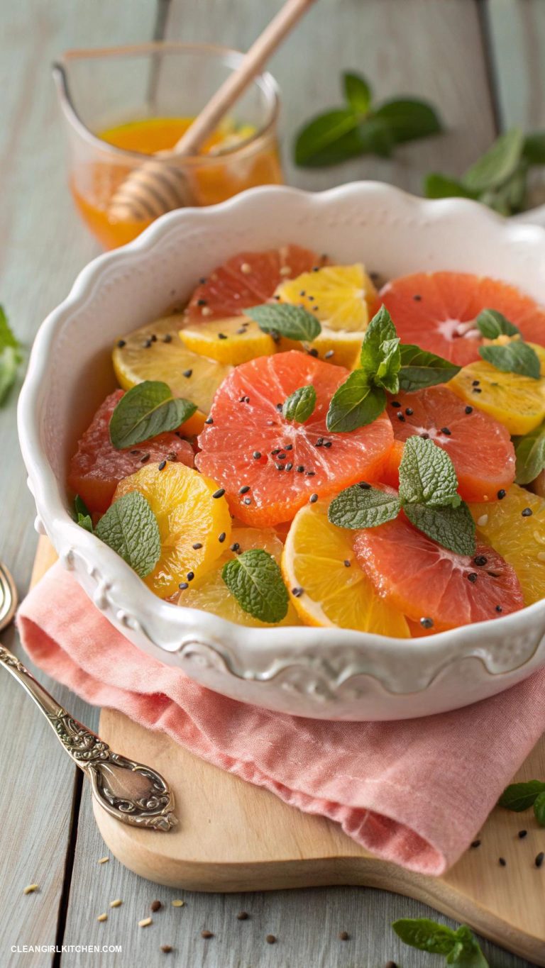 healthy fruit recipes Citrus Fruit Salad with Mint