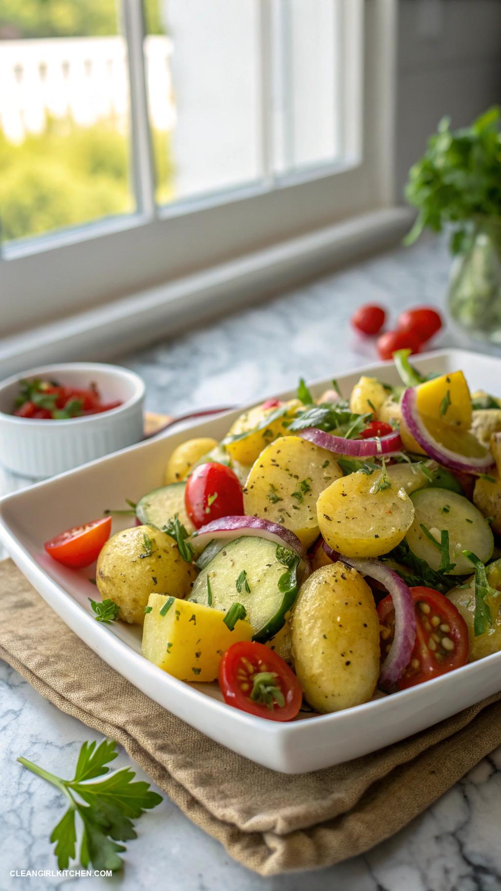 healthy potato salad