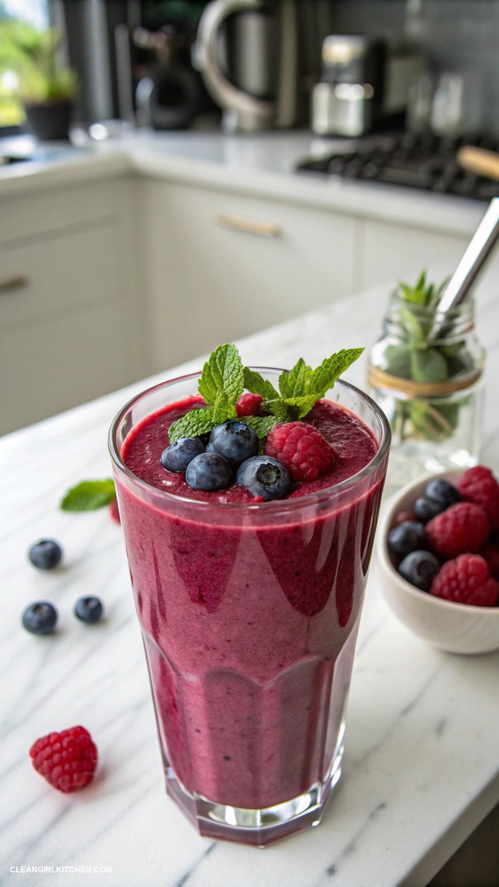 healthy smoothie recipes Beet Berry Smoothie Blend cooked beetroot mixed berries Greek yogurt and honey for a vibrant nutritious option
