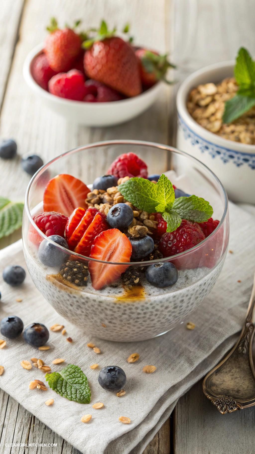 healthy snacks Chia seed pudding