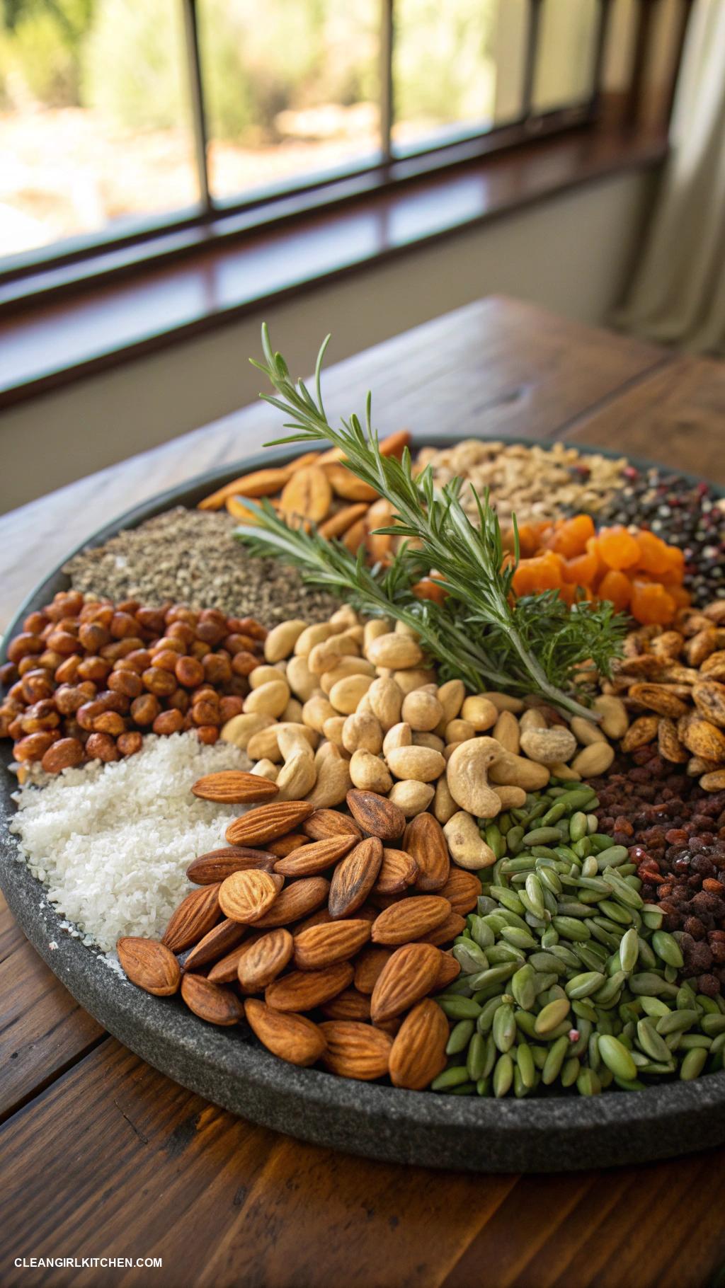 healthy snacks Mixed nuts and seeds