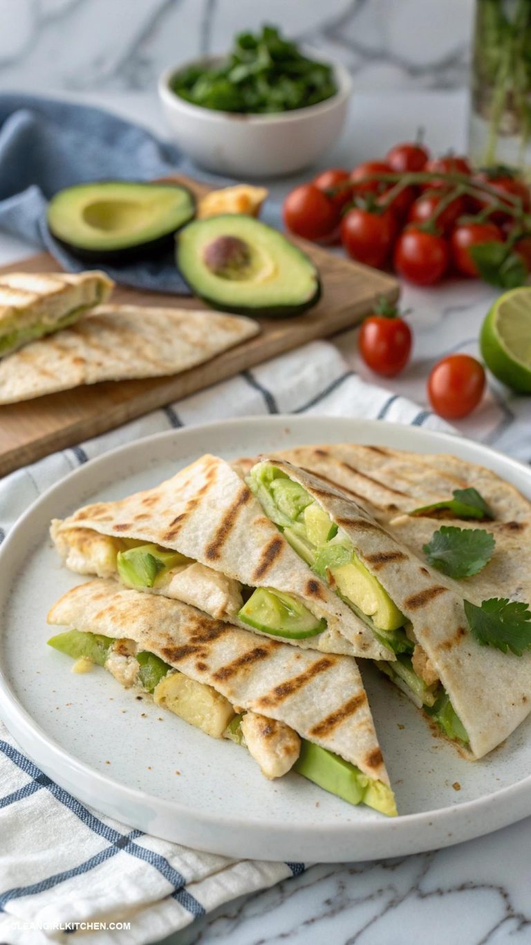 chicken avocado quesadilla