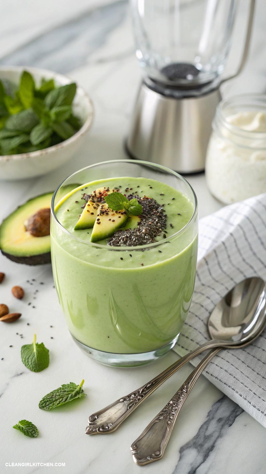 greek yogurt recipes Avocado and Greek Yogurt Smoothie