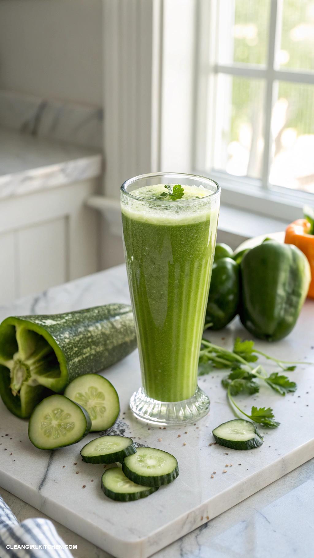 green juice recipes Zucchini and Green Pepper Juice