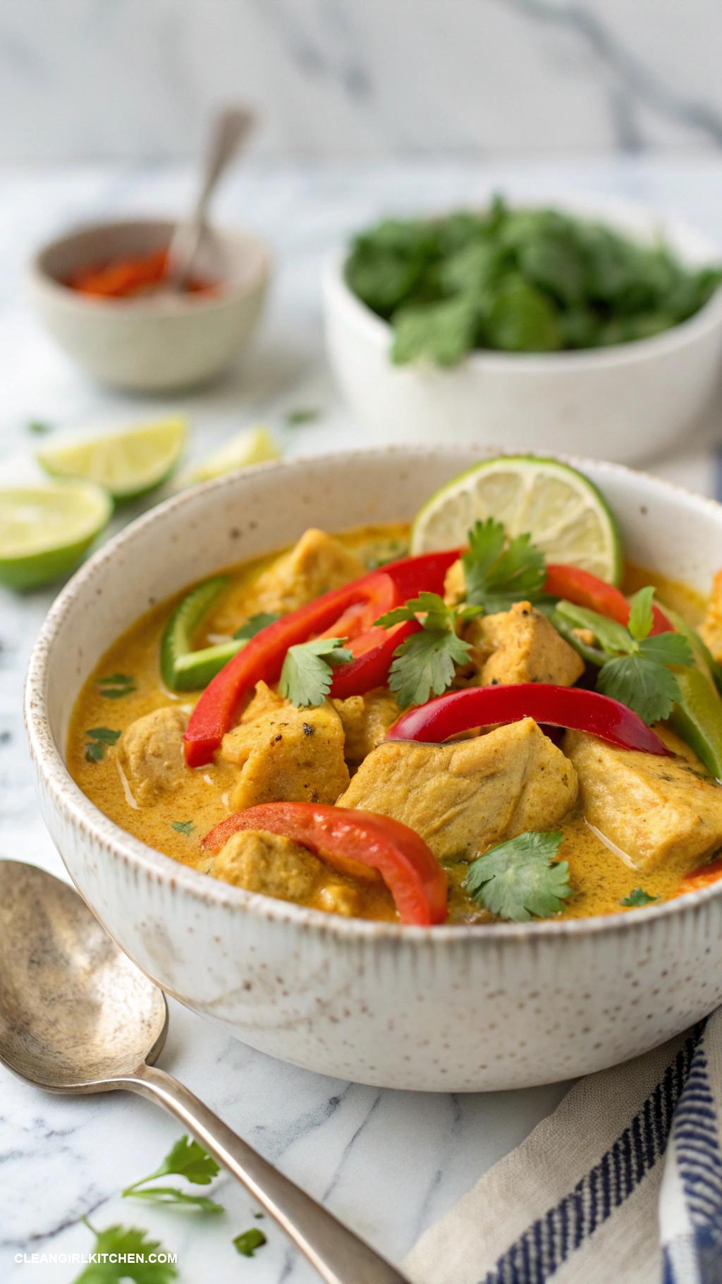 healthy crockpot chicken recipes Coconut Curry Chicken