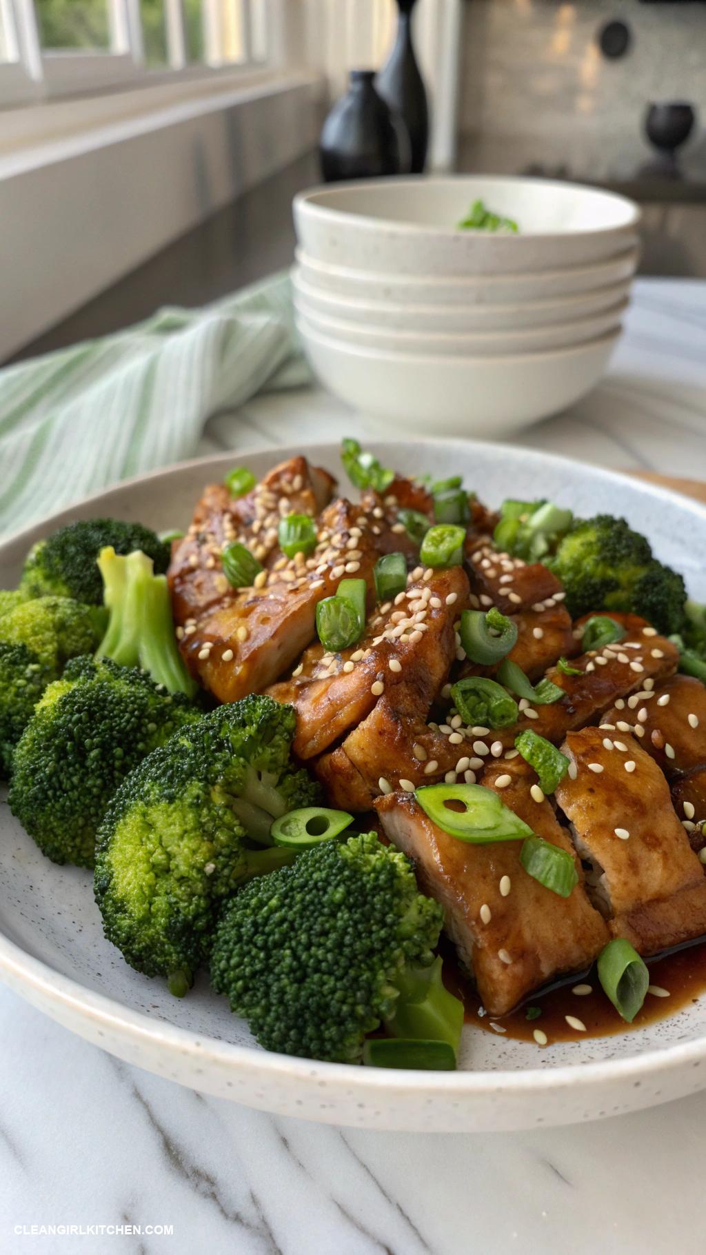 healthy crockpot chicken recipes Teriyaki Chicken with Broccoli