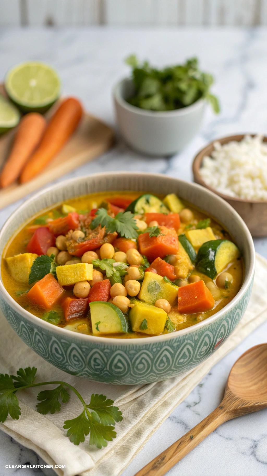 healthy crockpot meals Crockpot Vegetable Curry