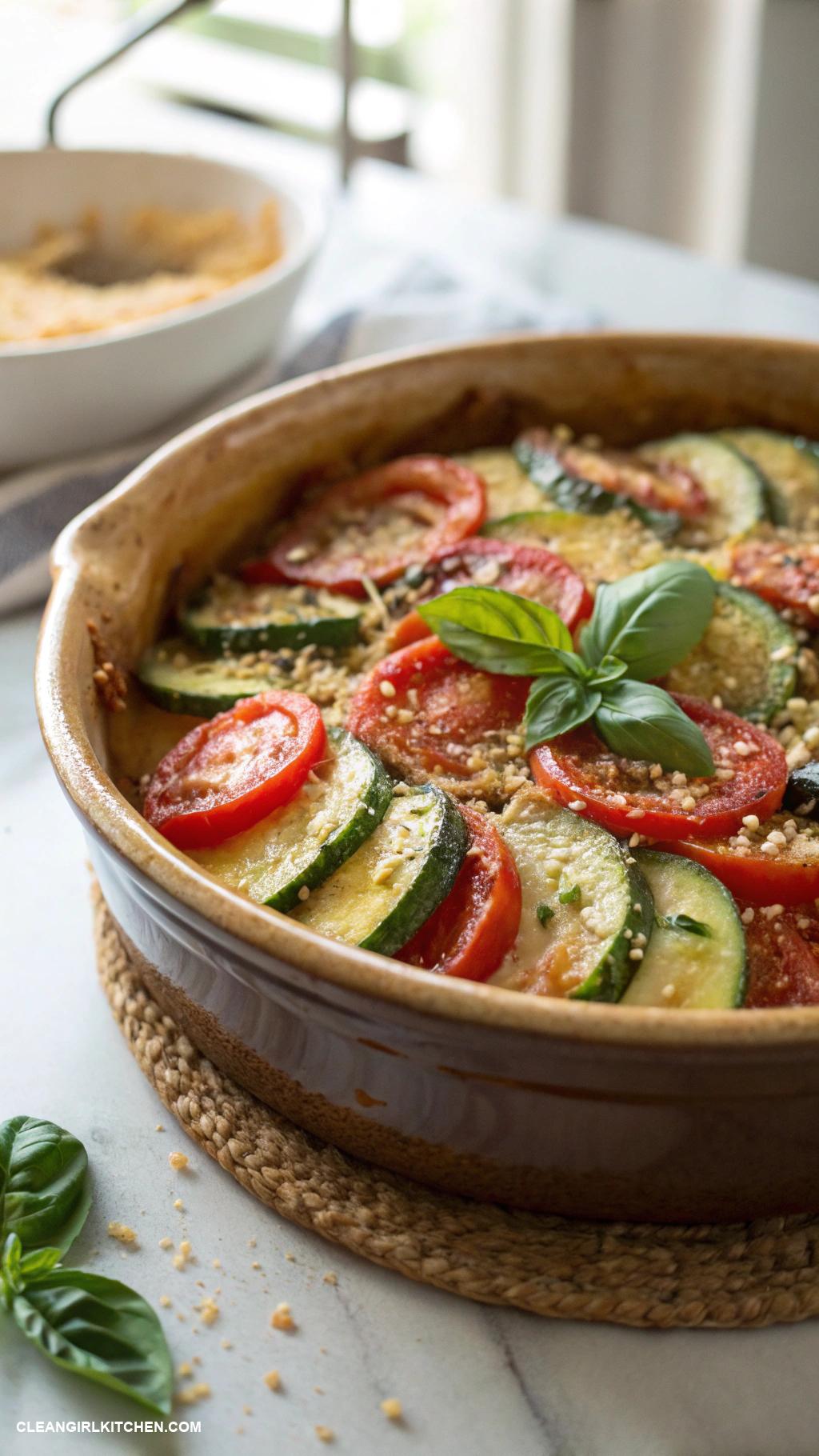 healthy crockpot meals Crockpot Zucchini and Tomato Casserole