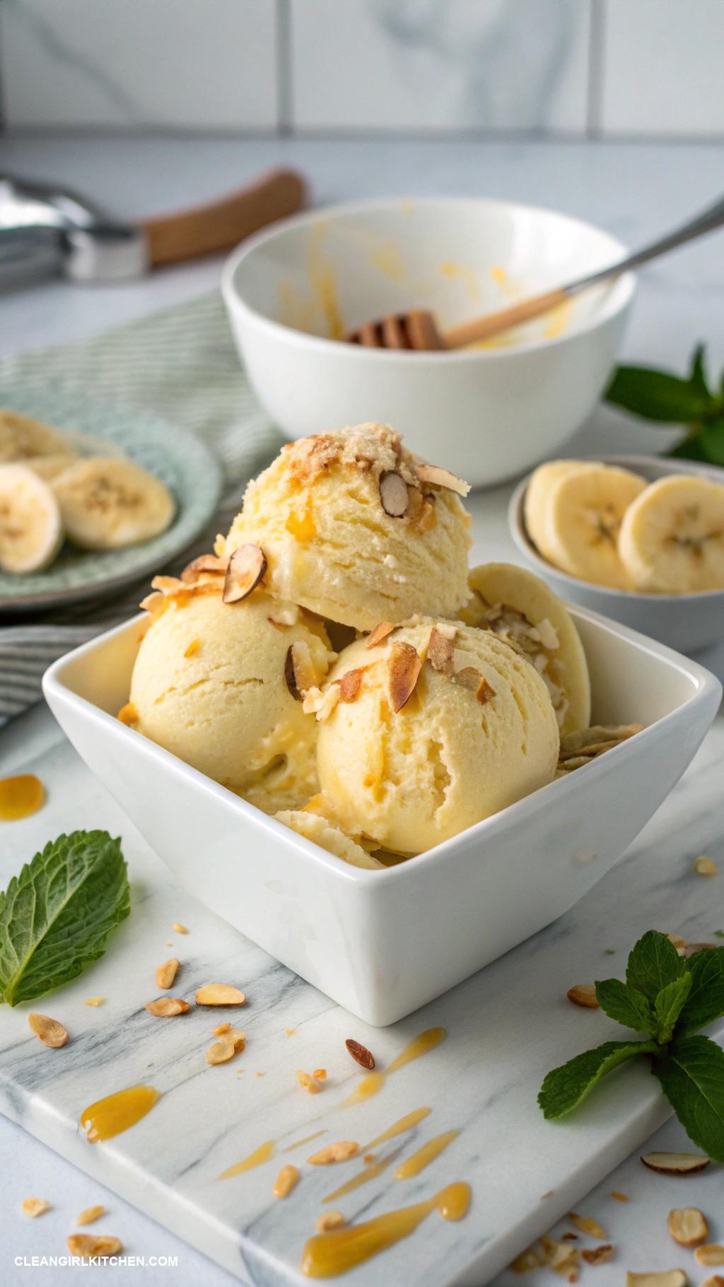healthy desserts under 100 calories Banana Ice Cream Blended Frozen Bananas