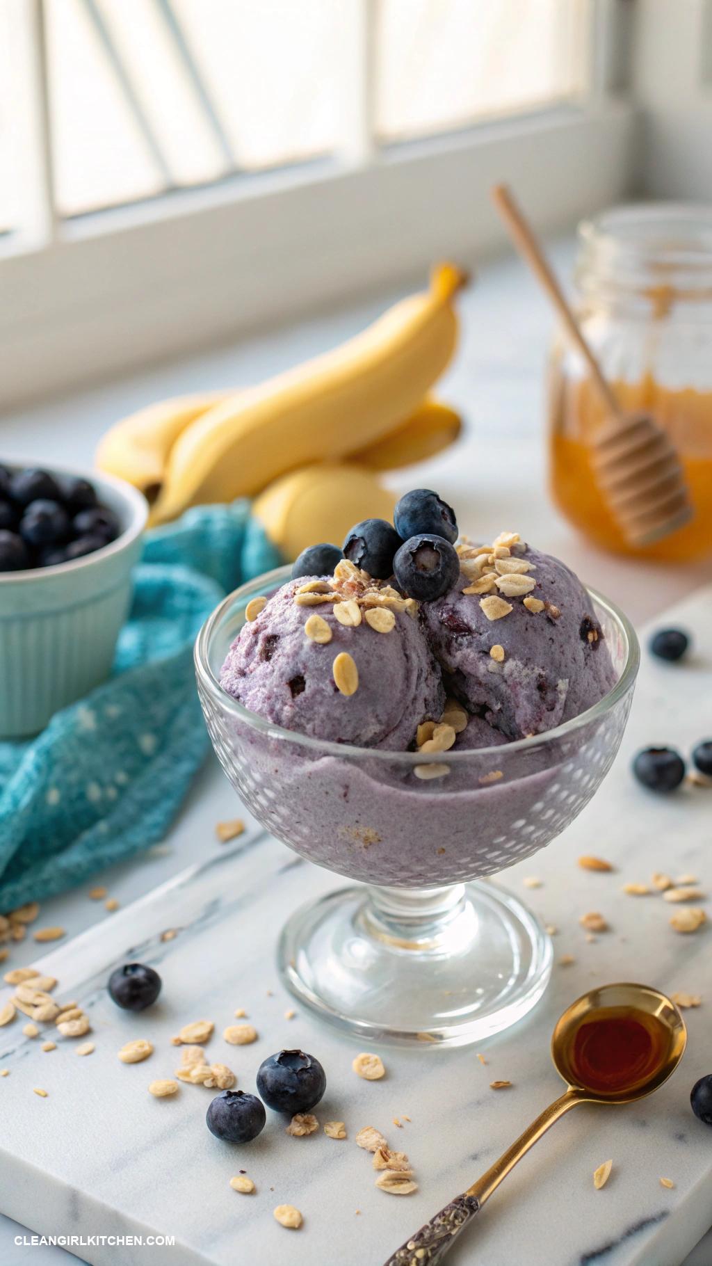 healthy ninja creami ice cream recipes Blueberry Oatmeal Smoothie Ice Cream