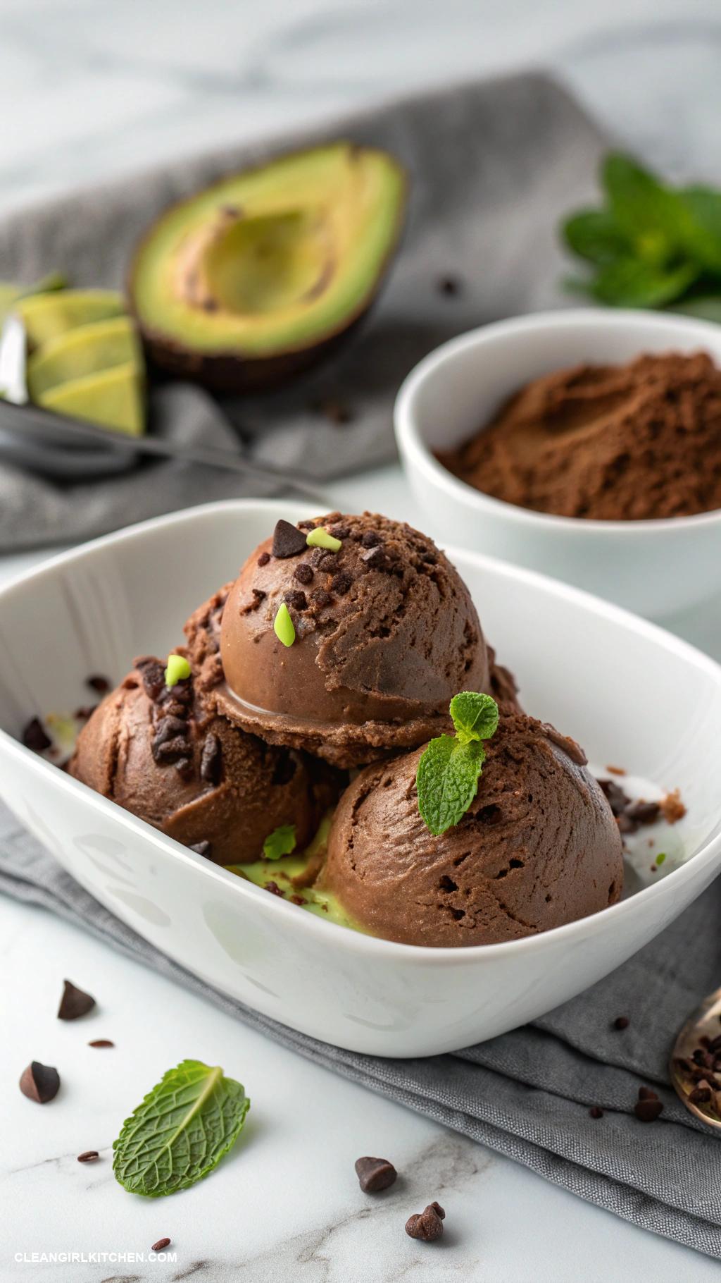 healthy ninja creami ice cream recipes Chocolate Avocado Ice Cream