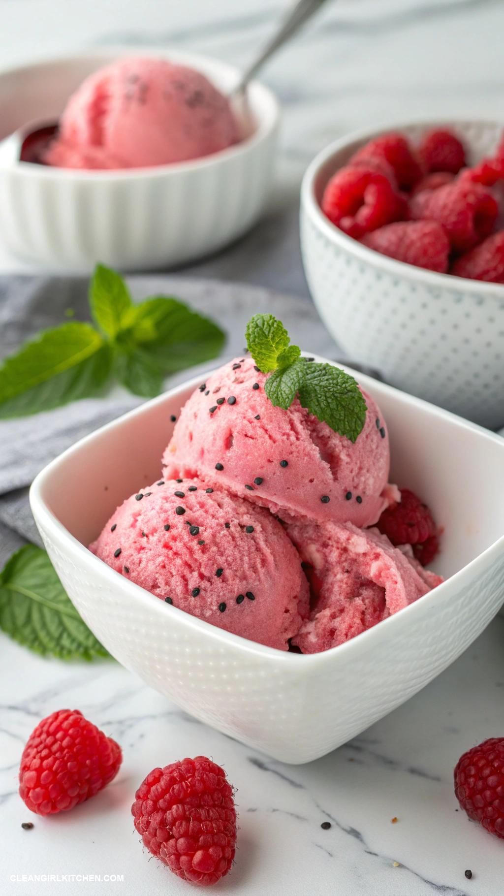 healthy ninja creami ice cream recipes Raspberry Chia Seed Ice Cream