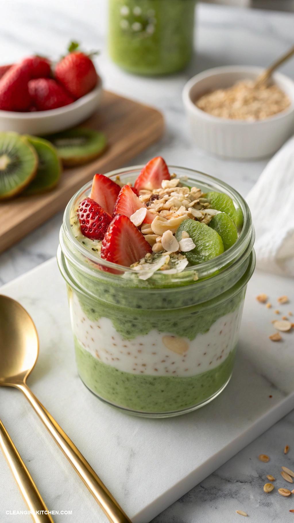 healthy overnight oats Matcha Green Tea Overnight Oats