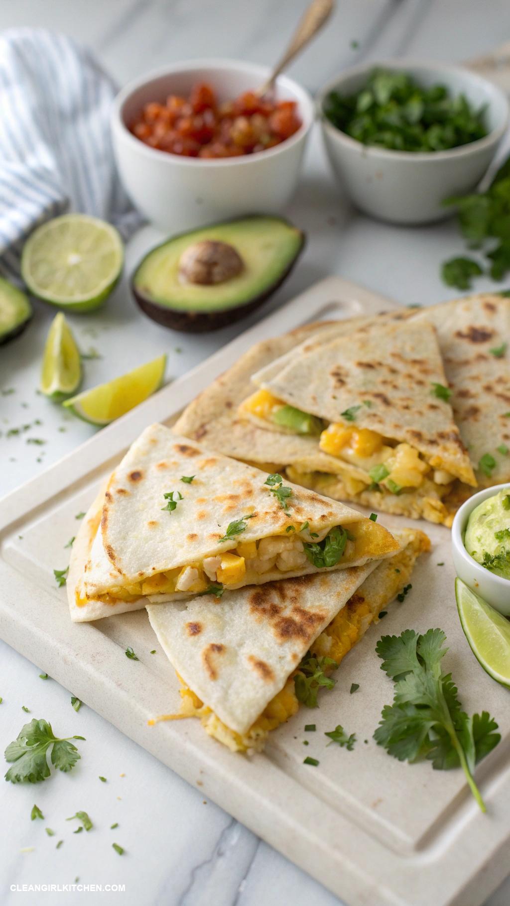 healthy quesadilla ideas Cauliflower and Cheddar Quesadilla