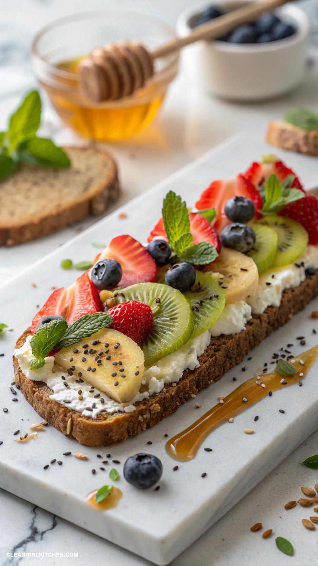 healthy tartine recipes Cottage Cheese and Fresh Fruit Tartine