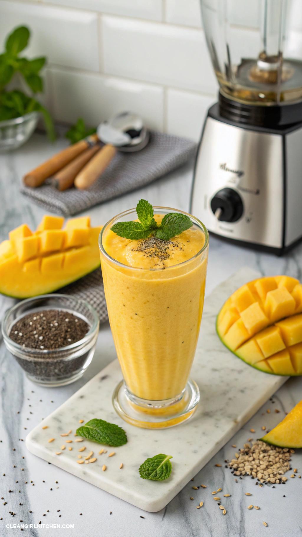 protein smoothies recipes Tropical Mango Protein Smoothie