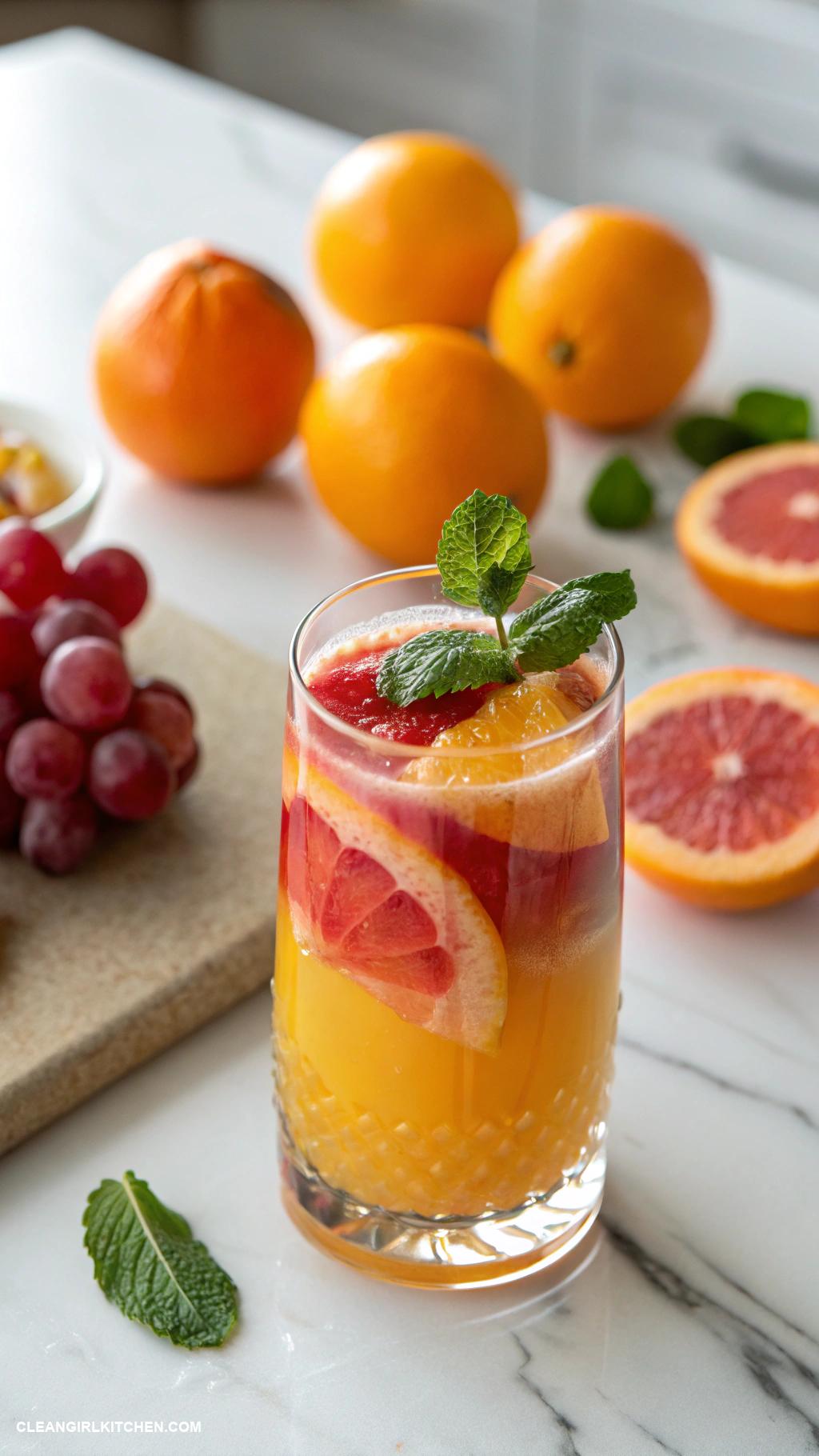 apple cider vinegar detox drinks Citrus Detox Delight 1 tablespoon of apple cider vinegar juice of half an orange 8 ounces of water and a splash of grapefruit juice