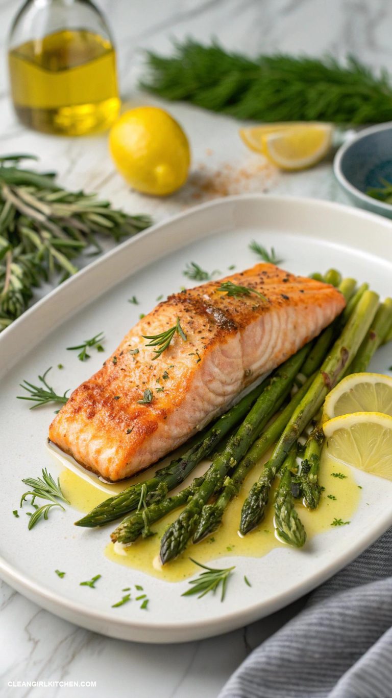 baked salmon and asparagus