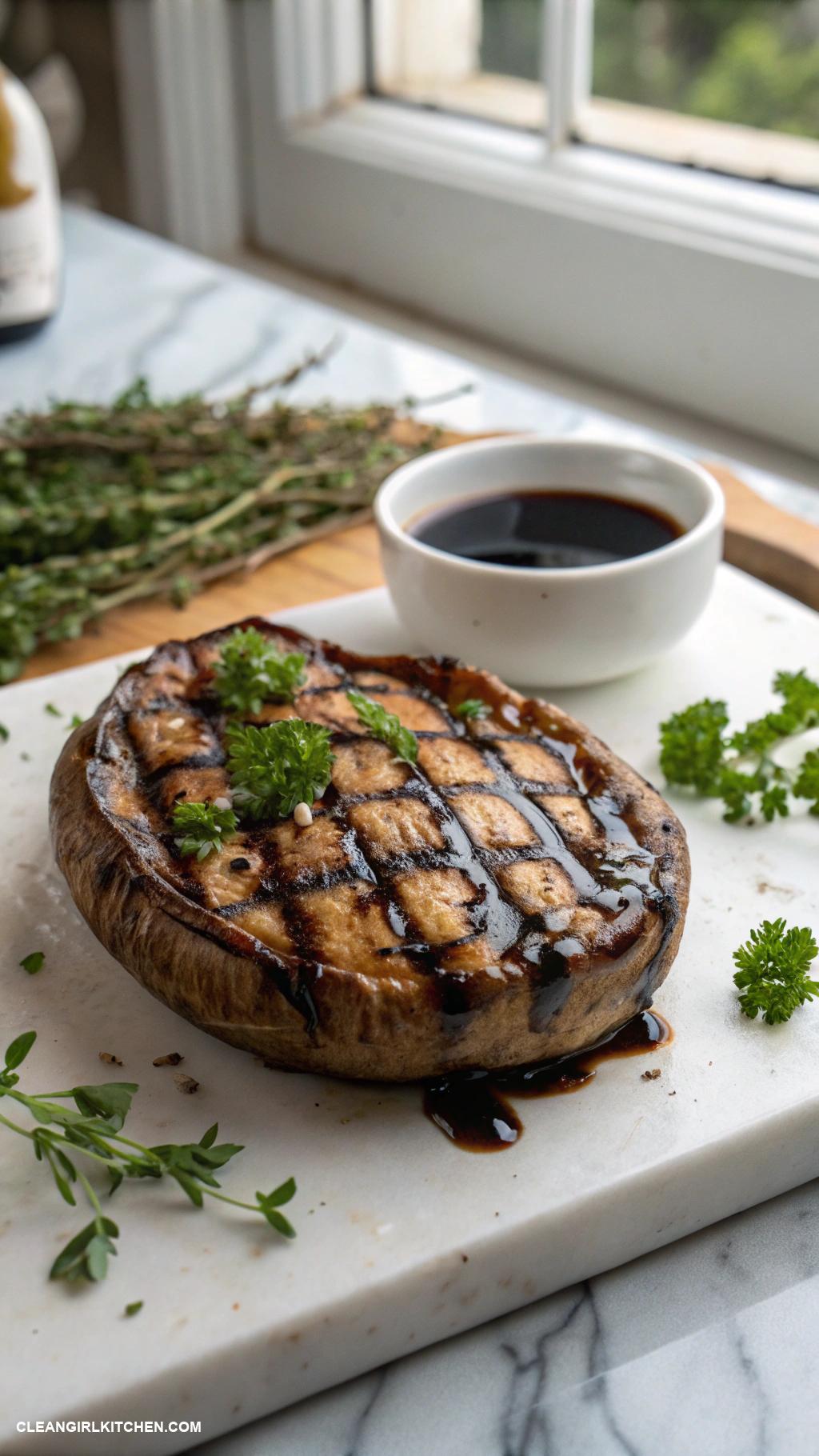 healthy blackstone griddle recipes Grilled Portobello Mushrooms with Balsamic Glaze