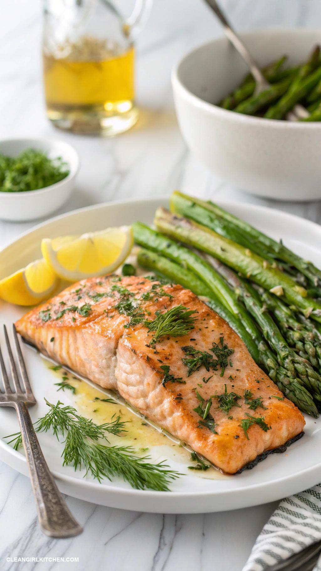 healthy blackstone griddle recipes Mediterranean Grilled Salmon with Asparagus