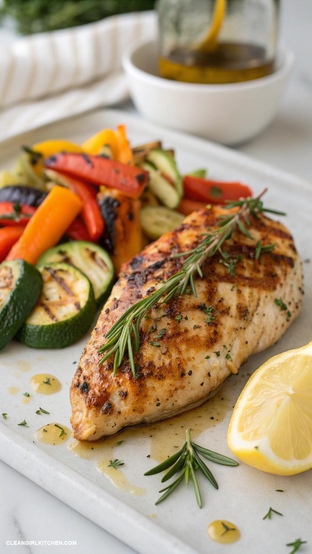 healthy chicken breast recipes Grilled Lemon Herb Chicken Breast