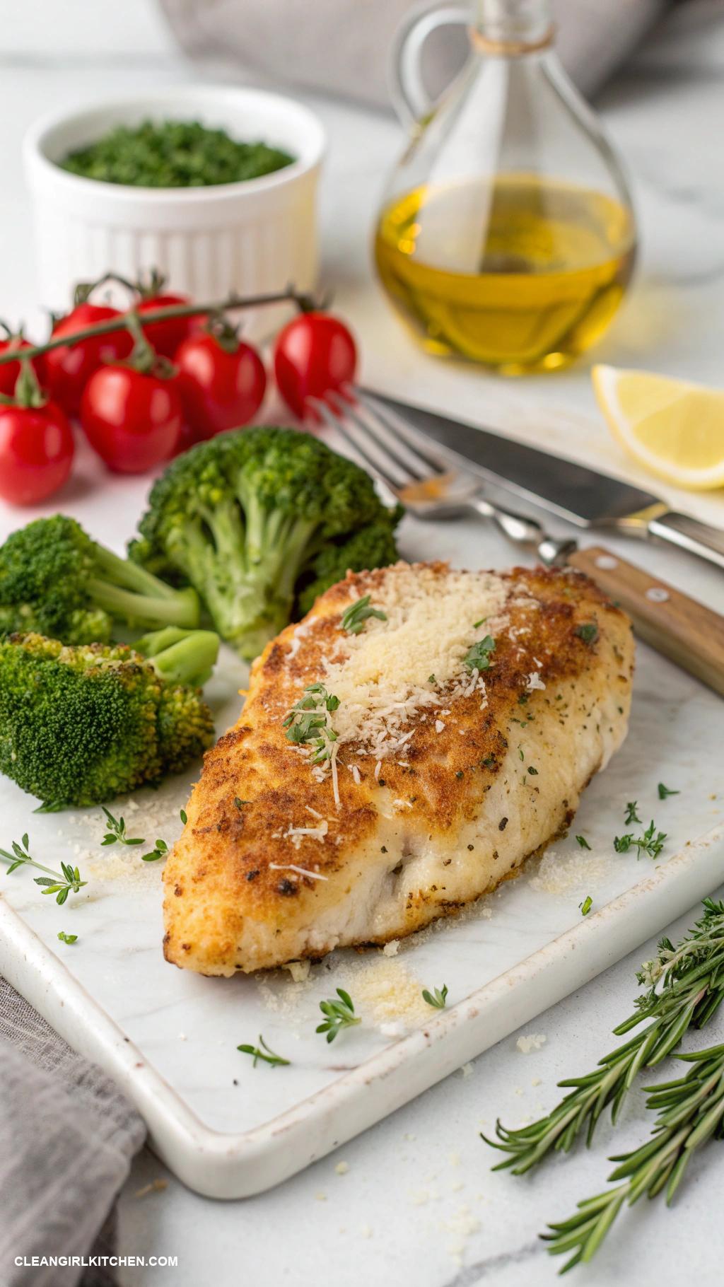 healthy chicken breast recipes Oven Baked Parmesan Chicken Breast