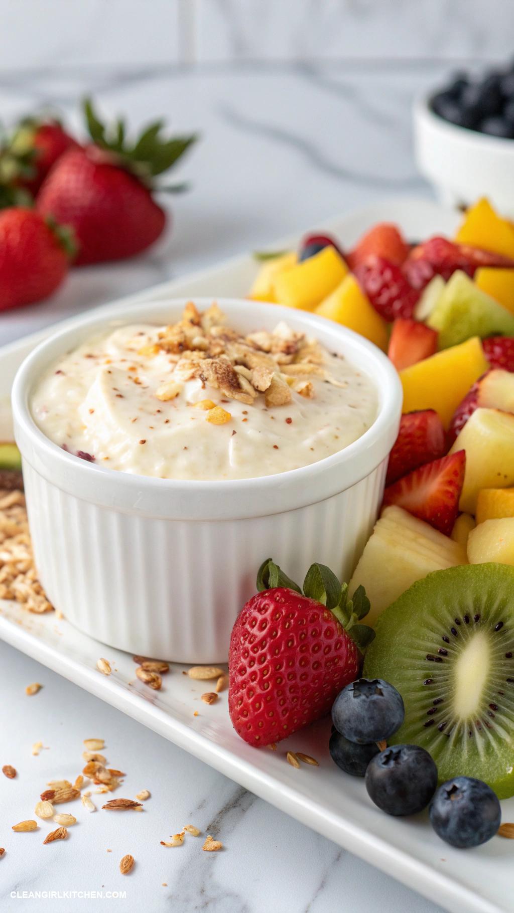 healthy fruit dip Coconut Cream and Pineapple Dip