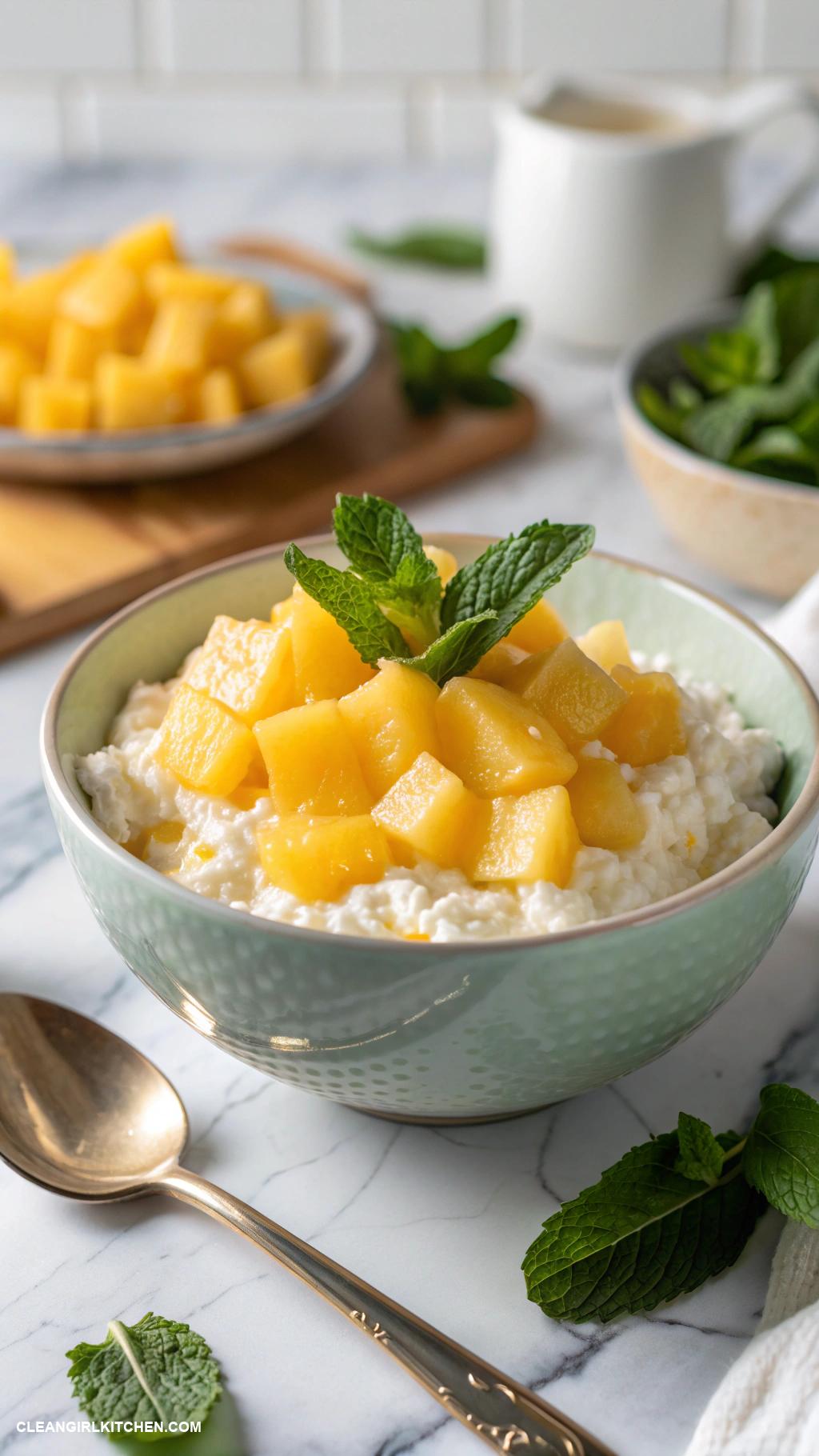 healthy fruit dip Cottage Cheese with Pineapple