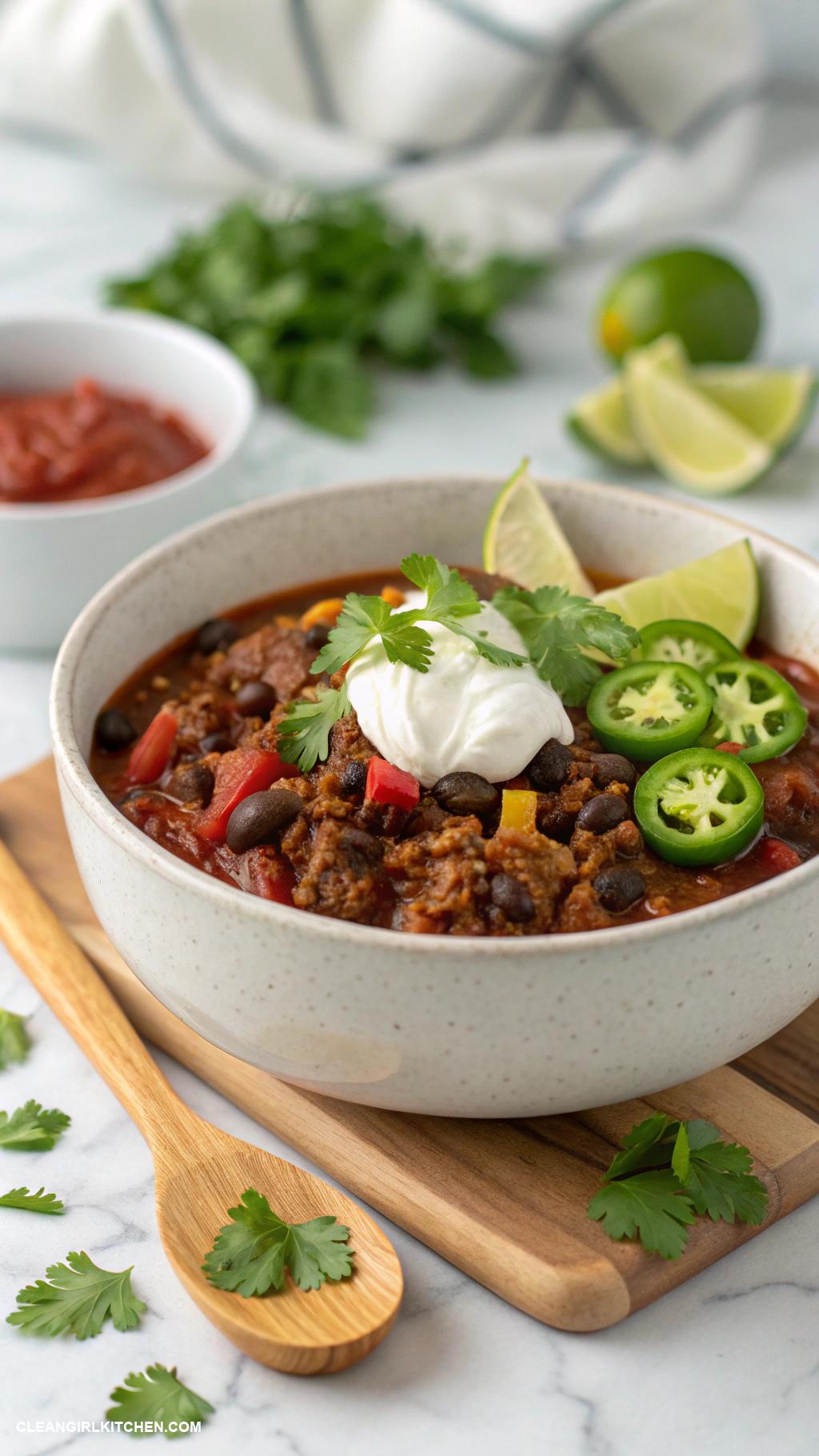 healthy ground beef recipes Ground Beef and Black Bean Chili