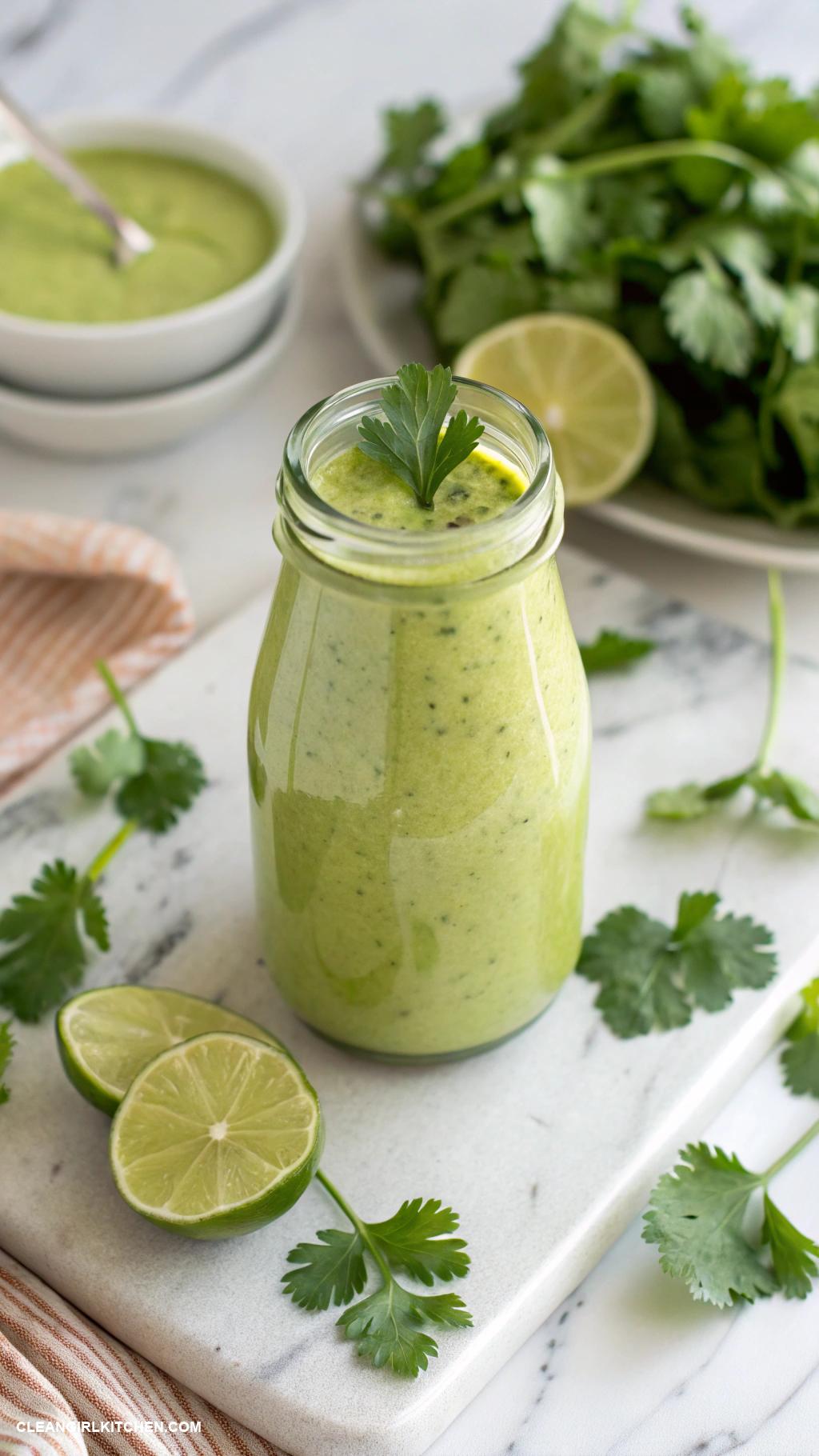 healthy salad dressing Cilantro Lime Dressing