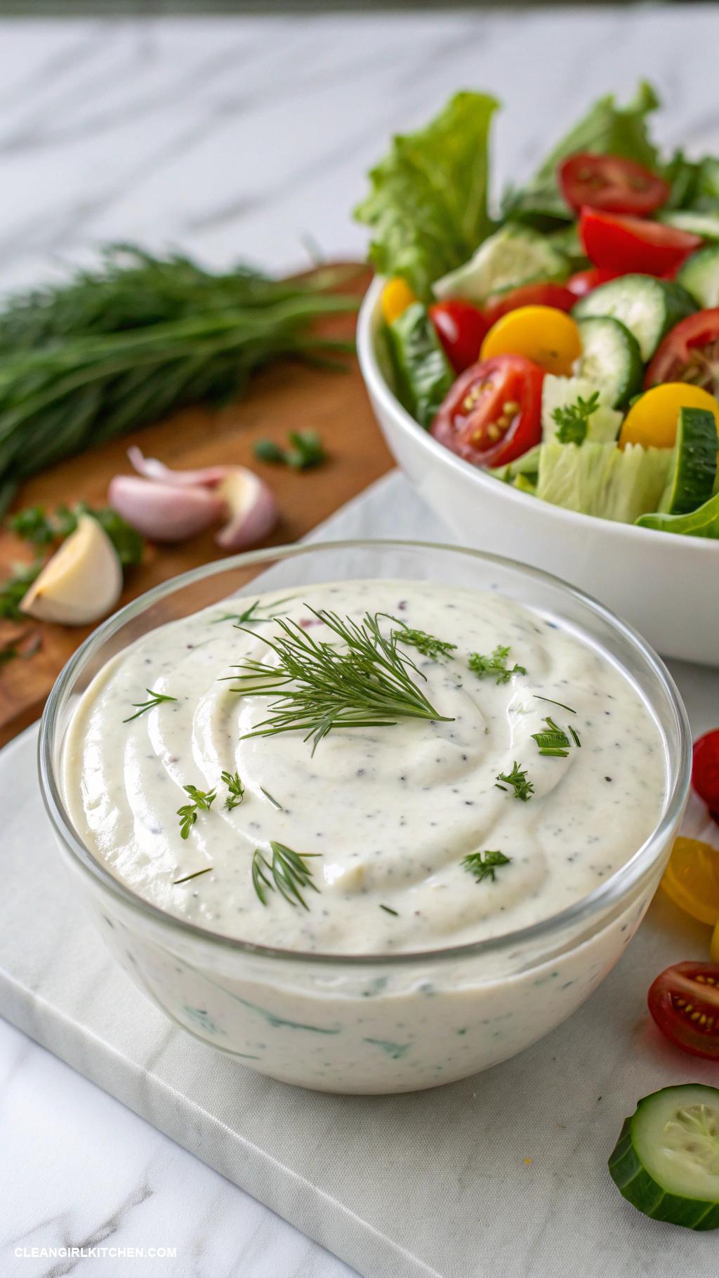 healthy salad dressing Greek Yogurt Dressing