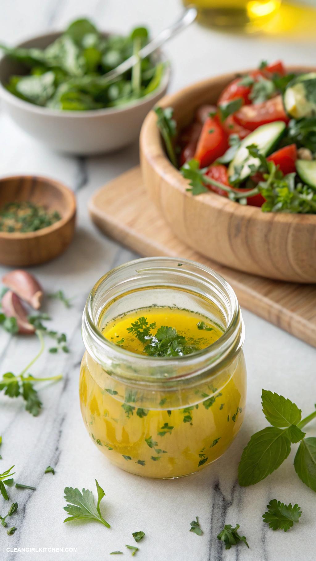 healthy salad dressing Lemon Vinaigrette