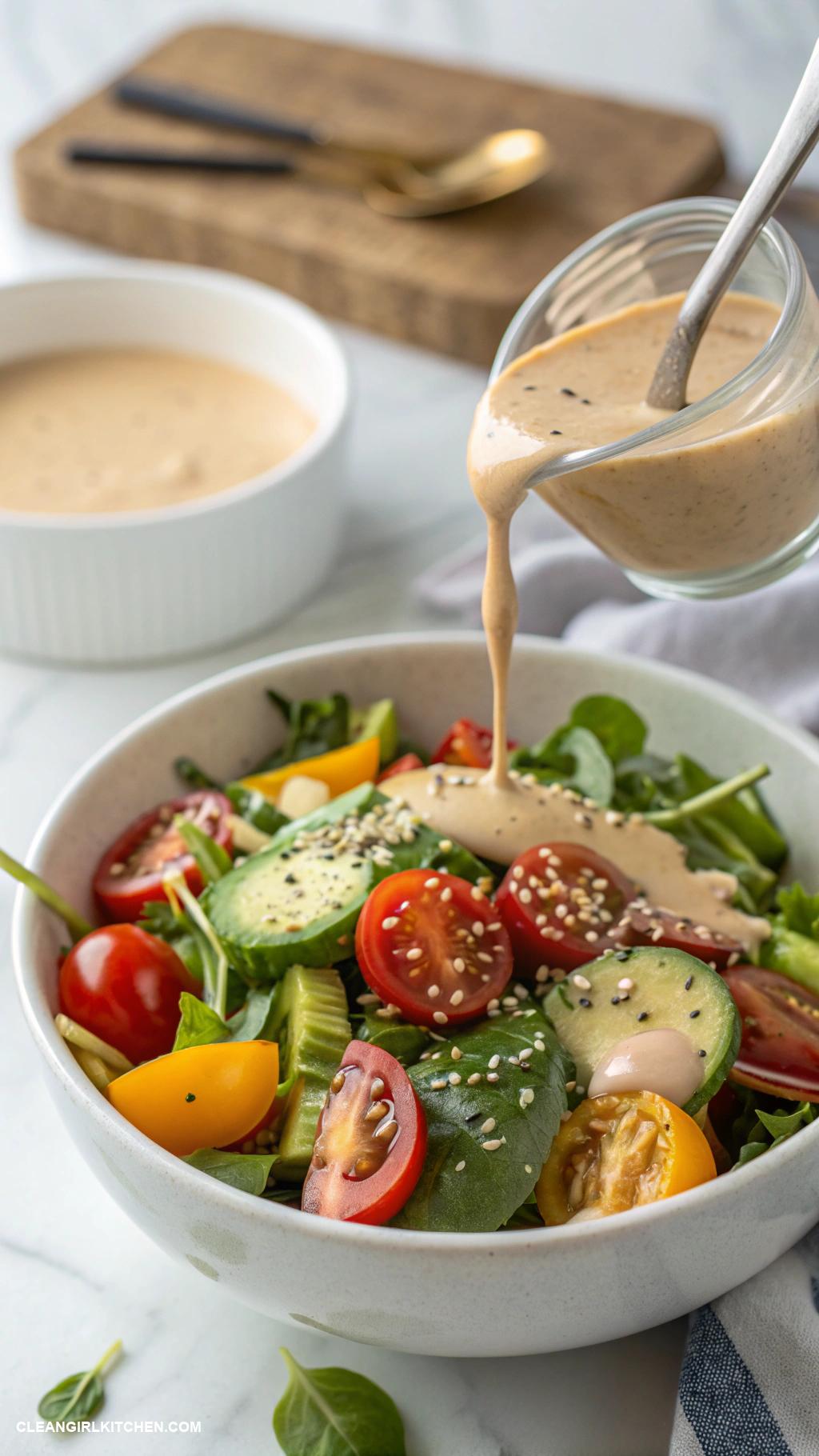 healthy salad dressing Tahini Dressing