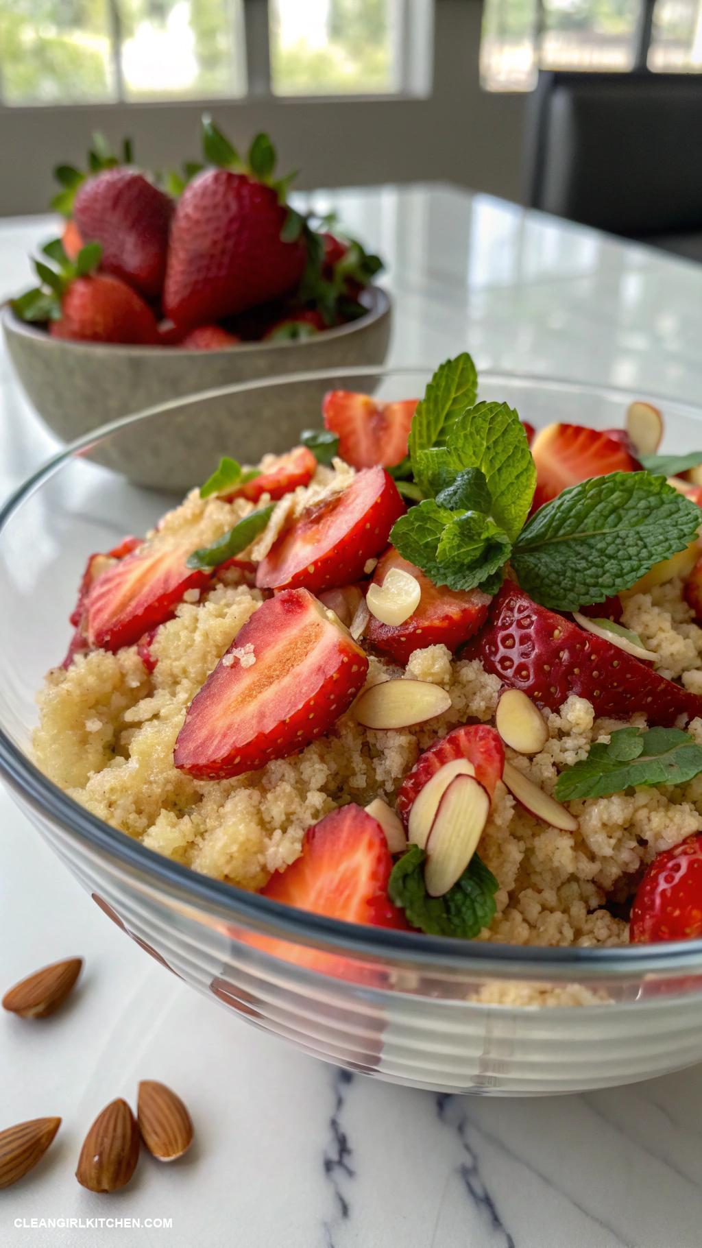 healthy strawberry desserts Strawberry Quinoa Salad
