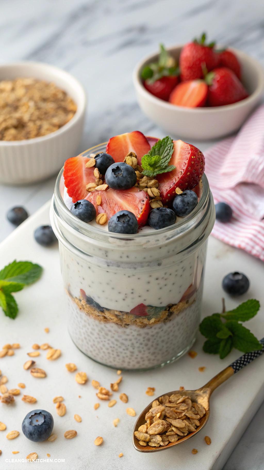 high protein snacks Chia Seed Pudding