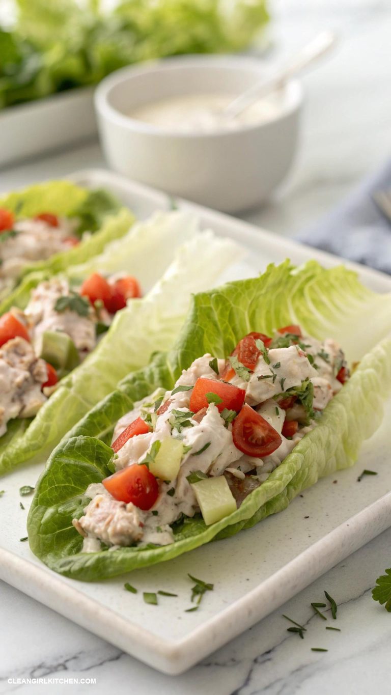 lettuce wrap recipes Tuna Salad Lettuce Wraps