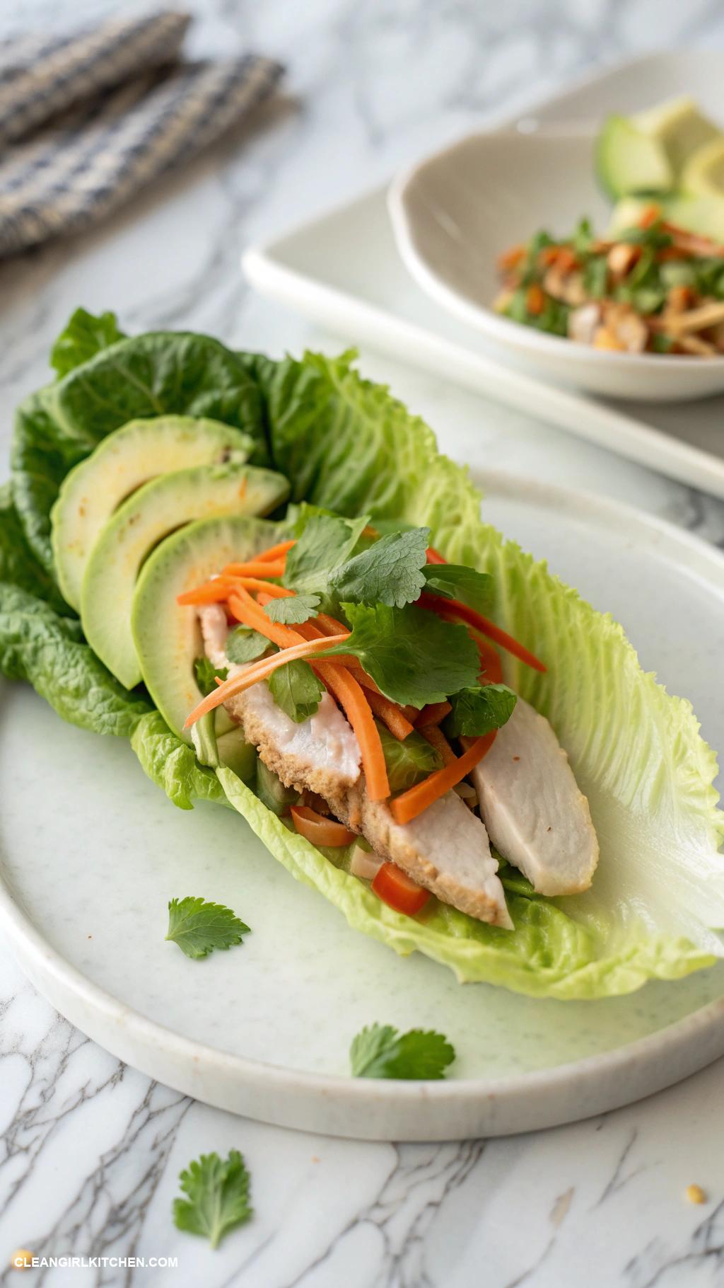 lettuce wrap recipes Turkey and Avocado Lettuce Wraps