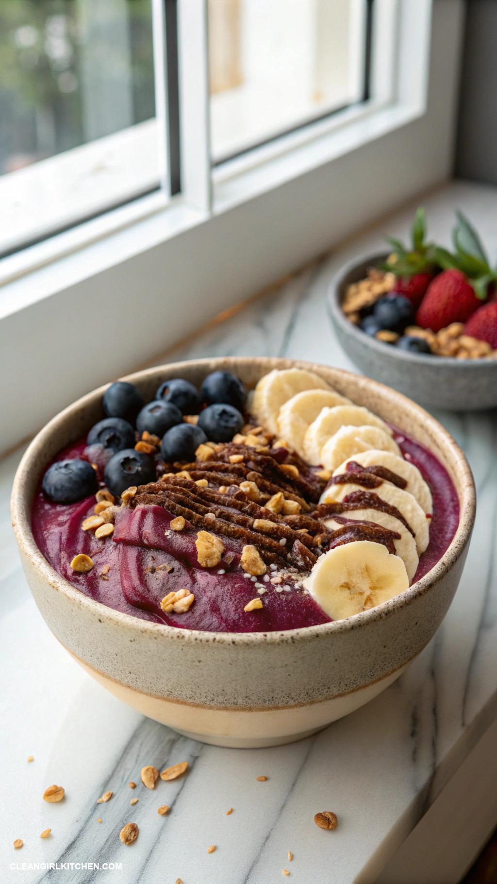 acai bowl recipes Coffee Lovers Acai Bowl with Espresso and Cocoa Powder