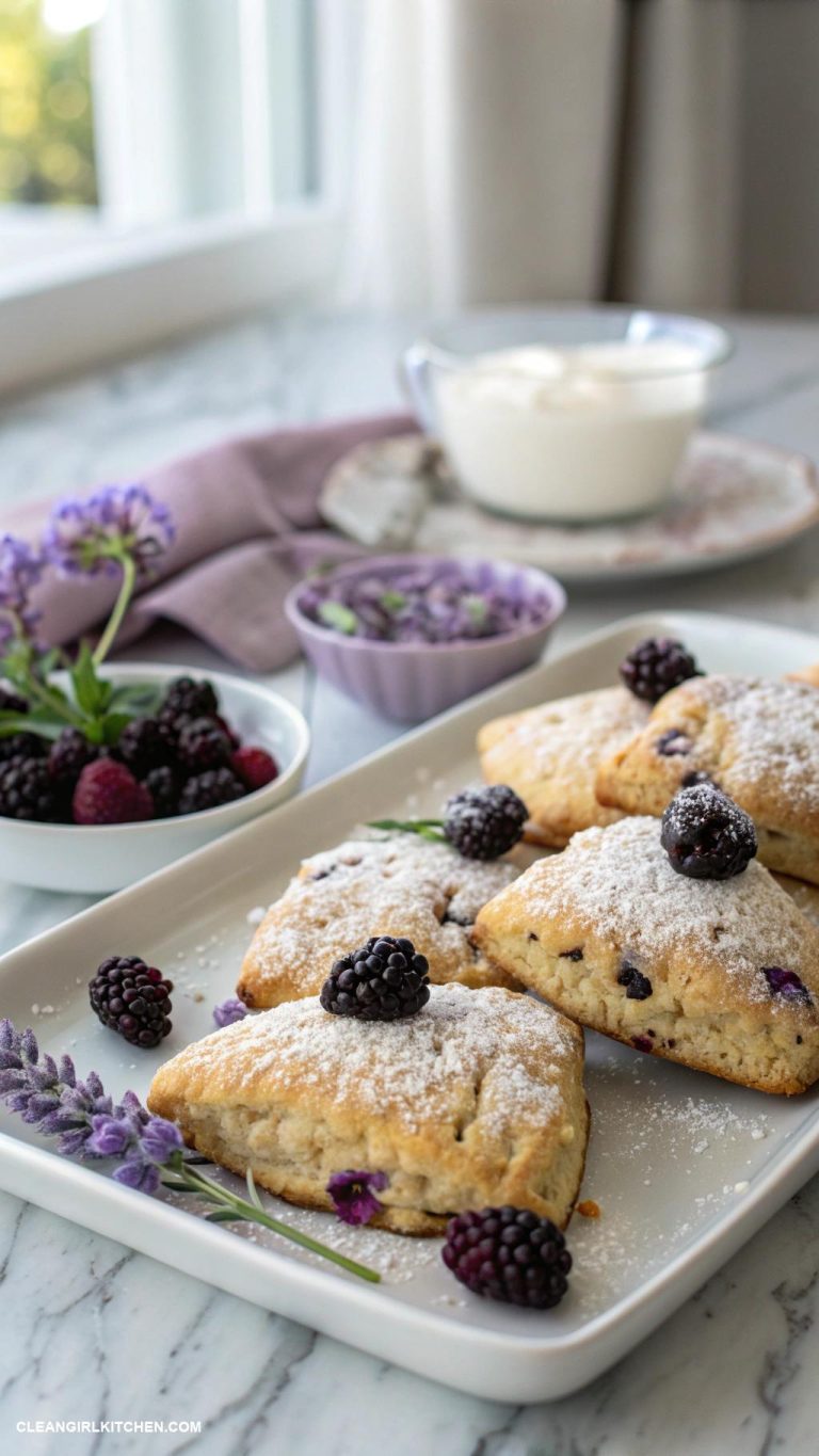 blackberry lavender scones