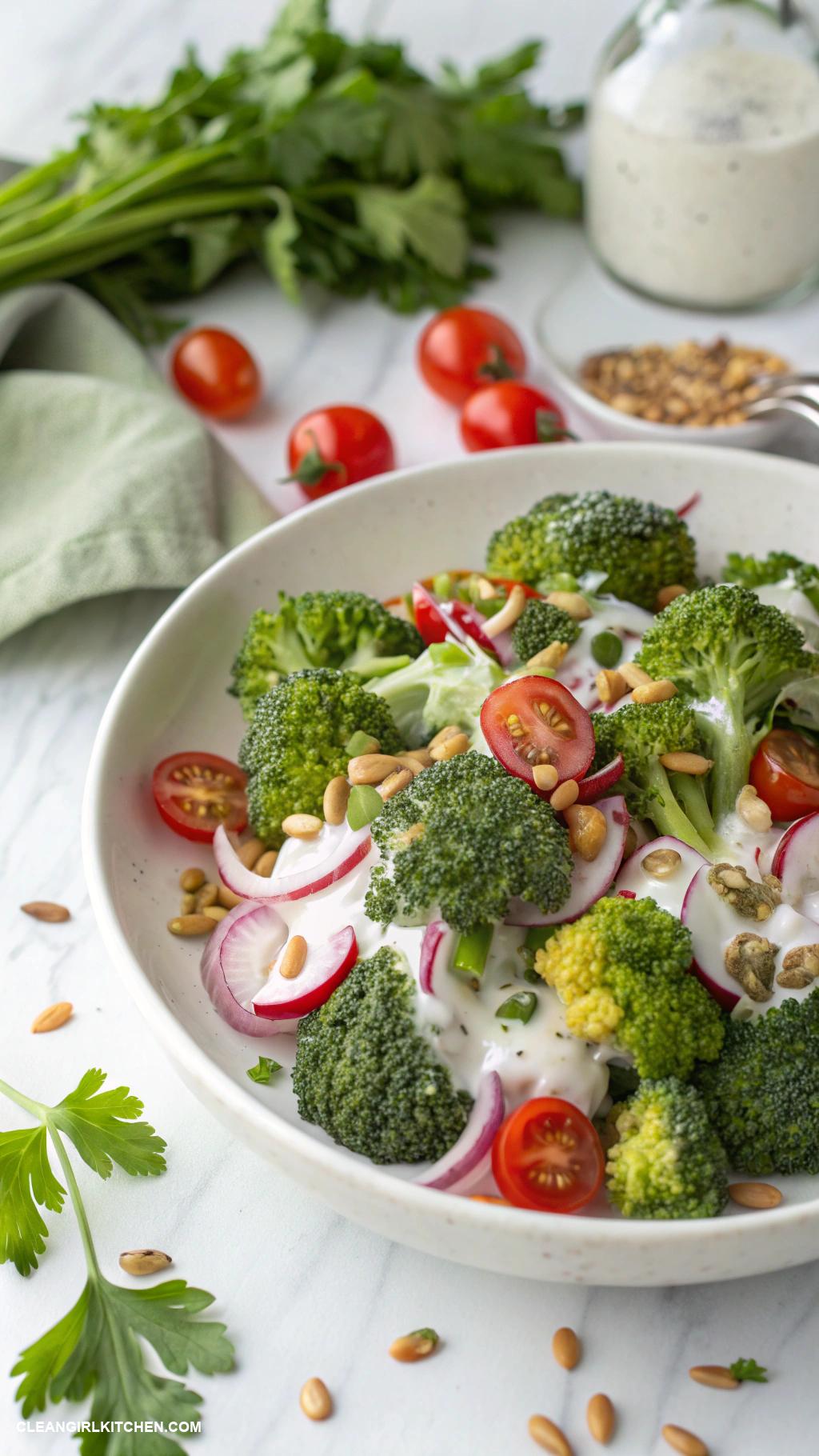 broccoli salad recipes Classic Broccoli Salad with Yogurt Dressing